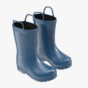 kids rain boots obj