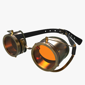 steampunk goggles 3d 3ds