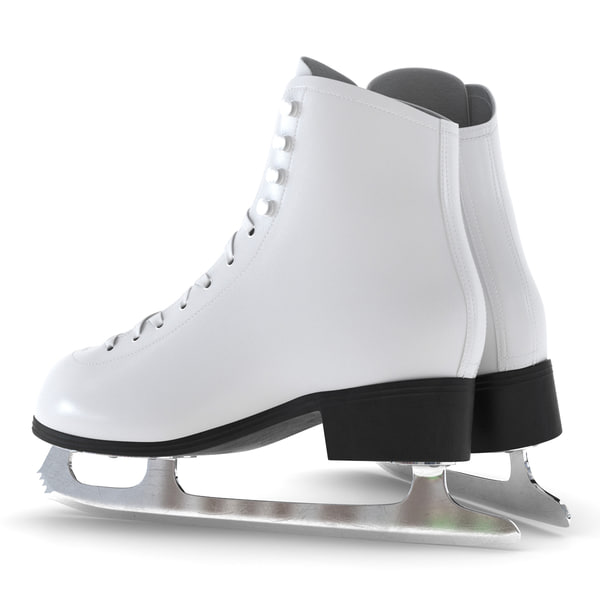 3d model of ice skates