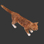 red cat rigged 3d max