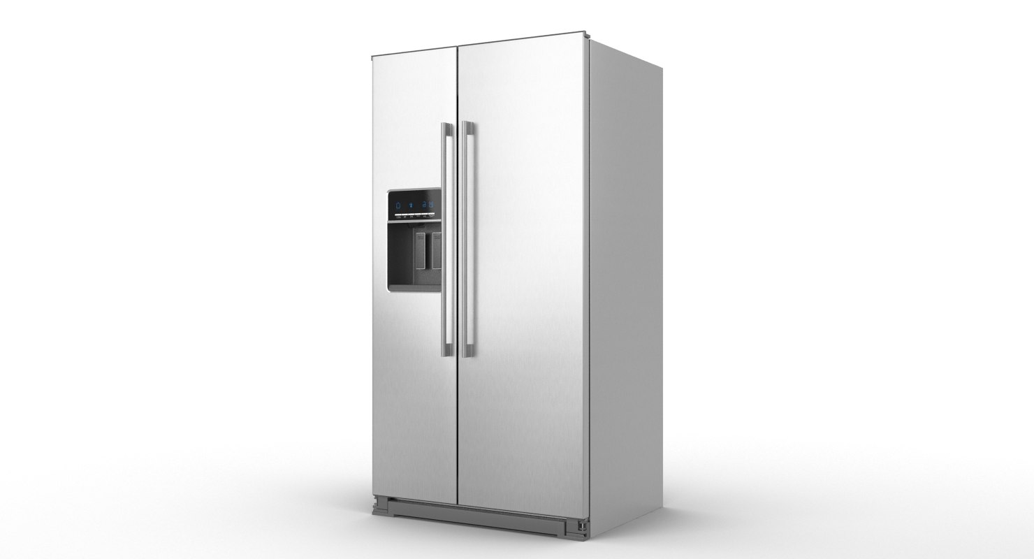 3d model ikea nutid sidebyside refrigerator
