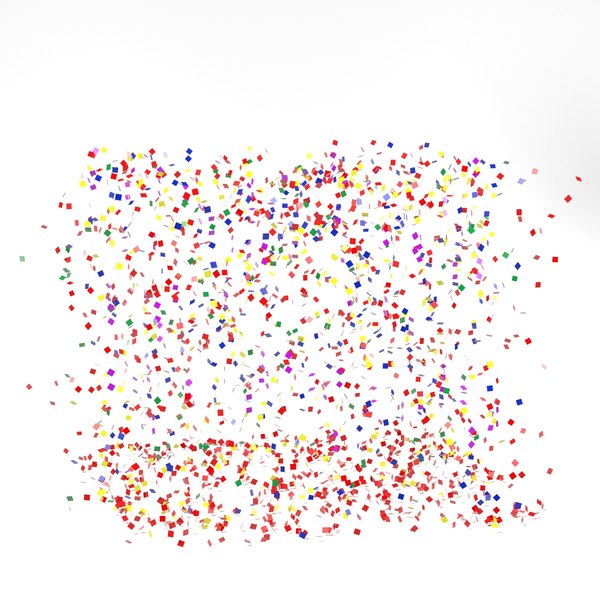 confetti 3d model