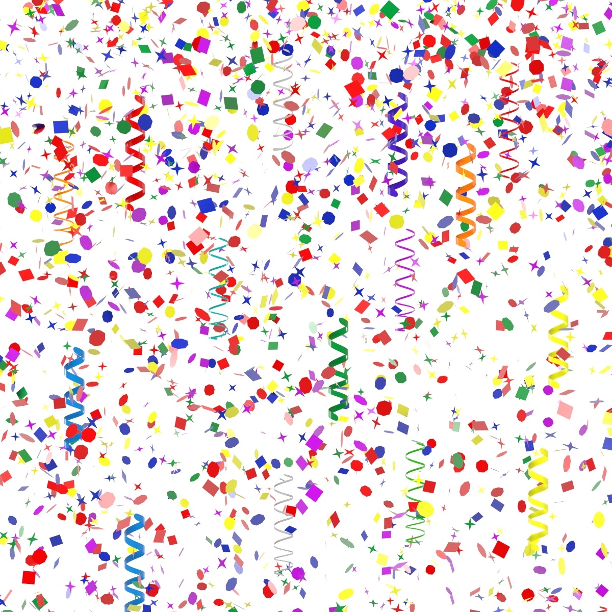 3d confetti model