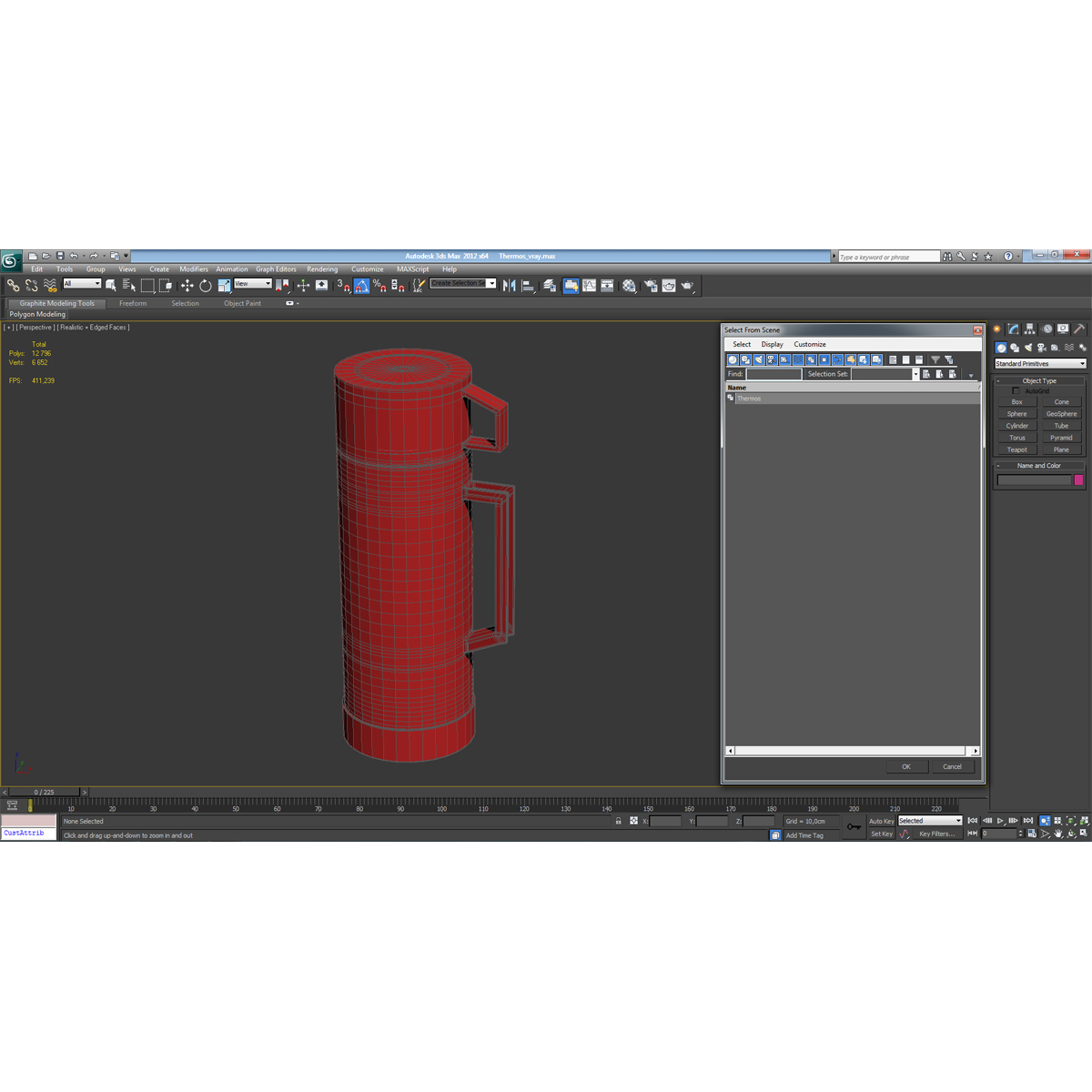 3d model of thermos