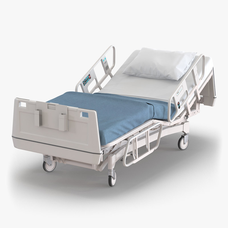 hospital bed 2 3d model