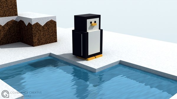penguins craft 3d max