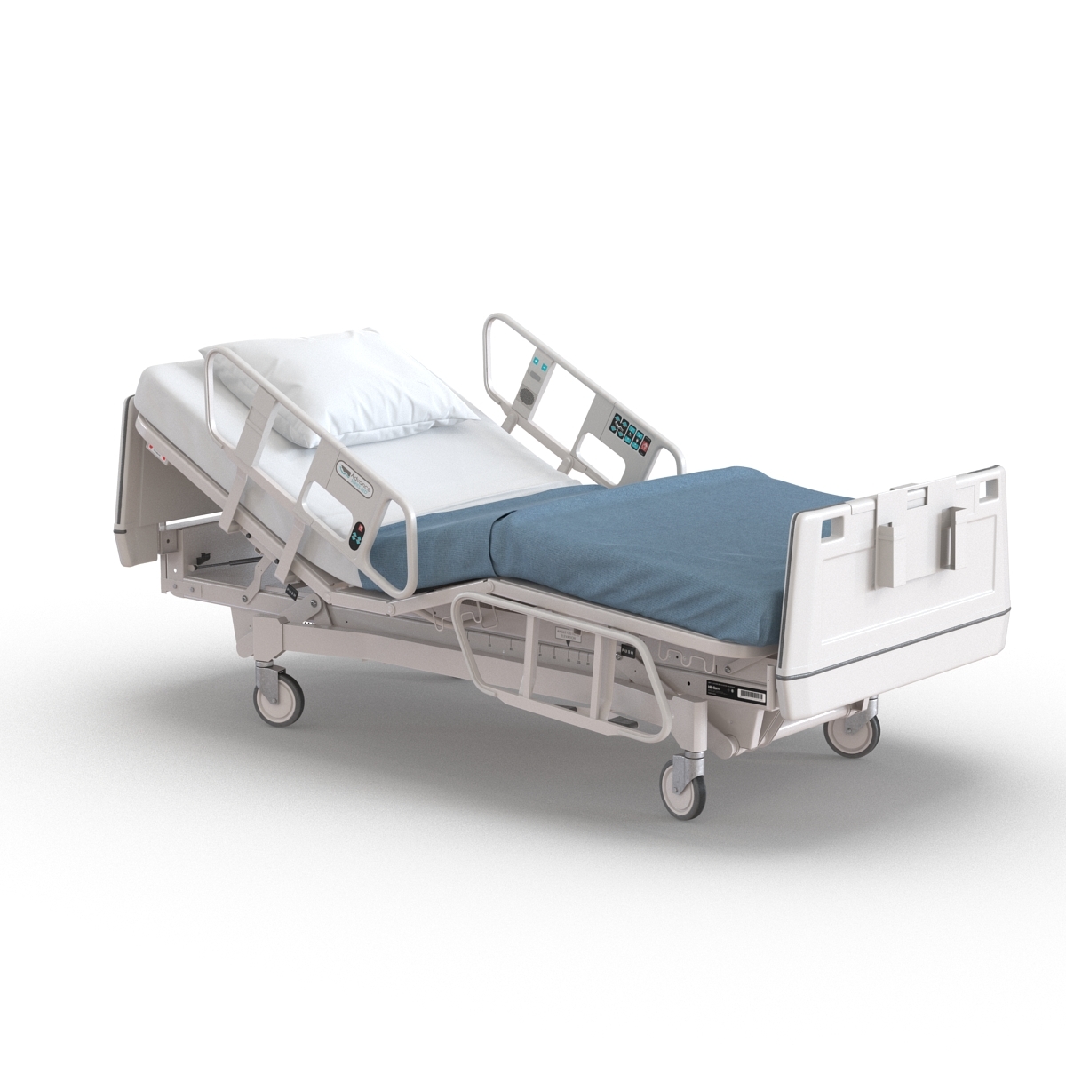 hospital bed 2 3d model