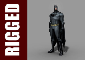 3d model batman rig character