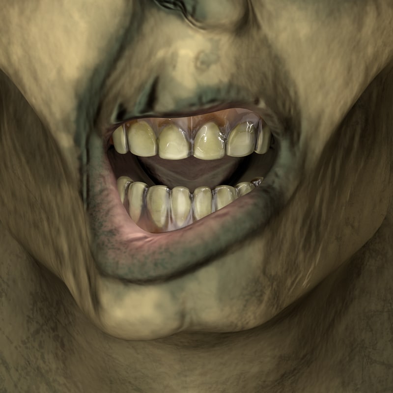 3d zombie flesh eating