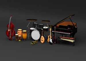 music instrument 3d model