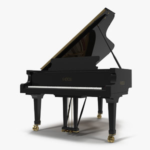 3d grand piano fazioli model