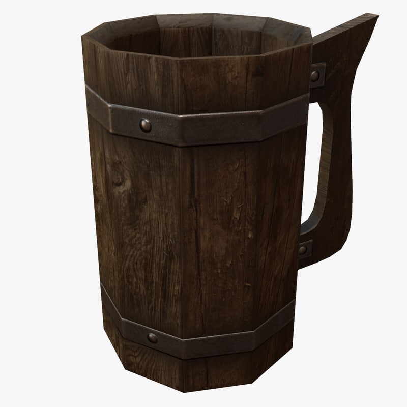 wooden pint tankard