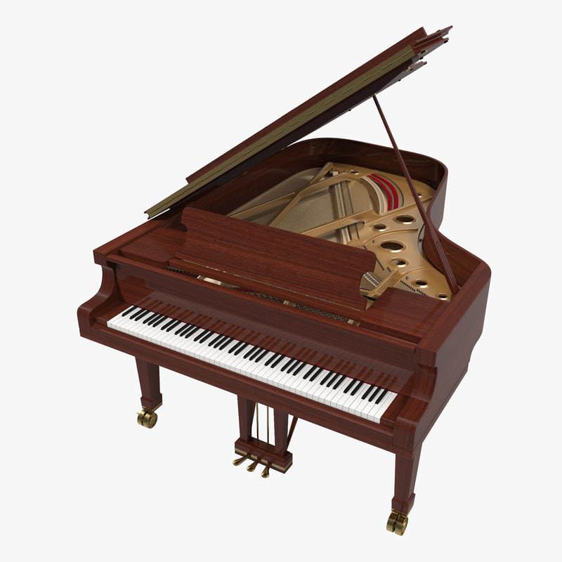 3d model grand piano