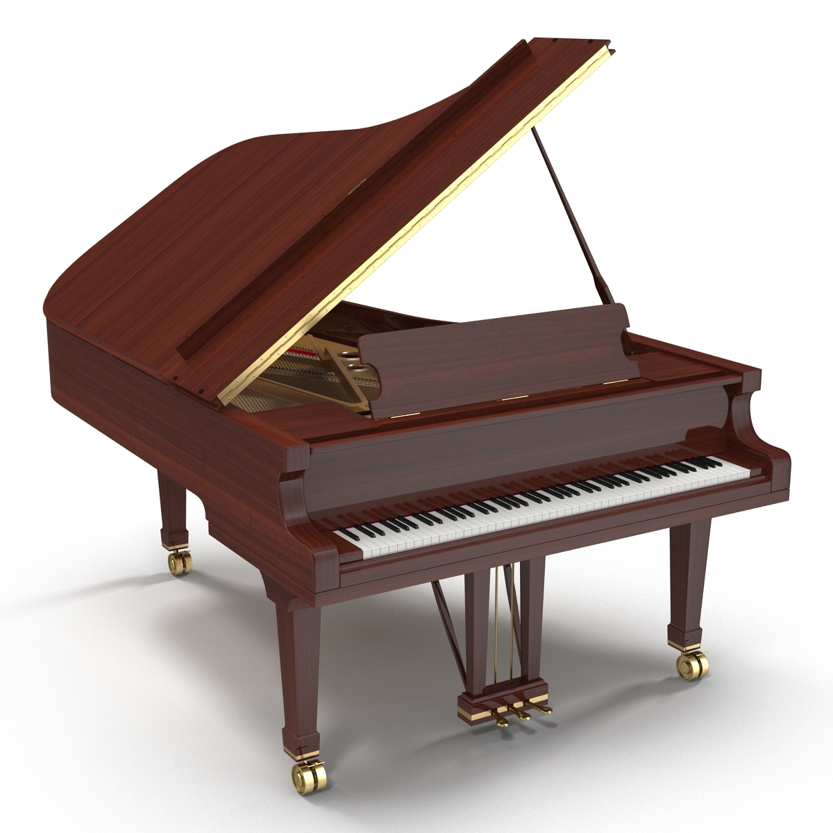 3d model grand piano