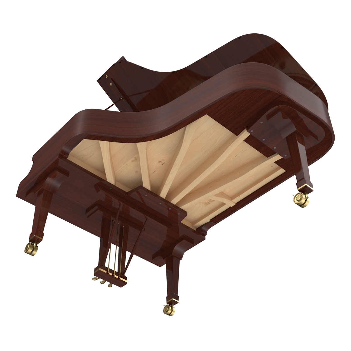 3d model grand piano