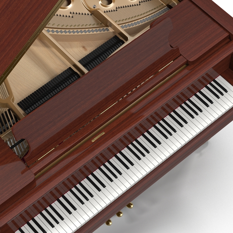 3d Model Grand Piano 8814