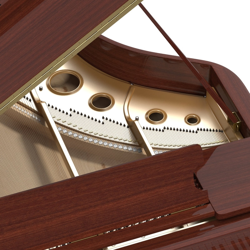 3d model grand piano