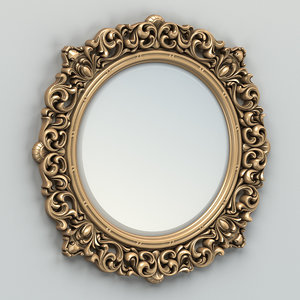 3d carved mirror frame