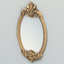 carved oval mirror frame obj