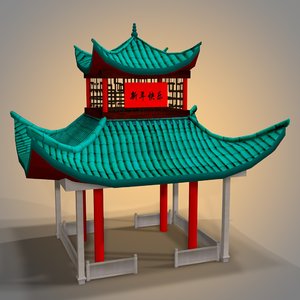 ancient chinese building 3d model