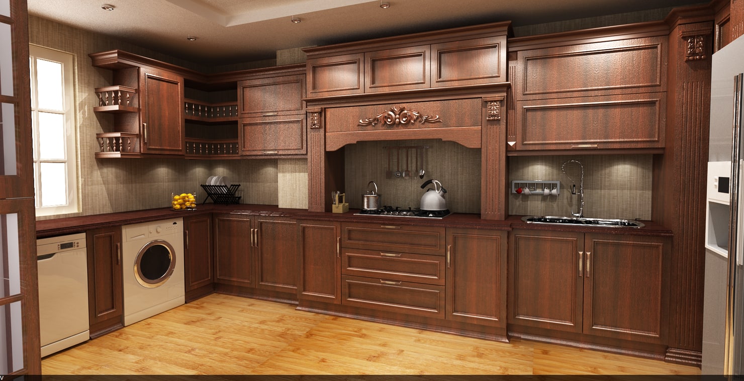 3d kitchen cabinet