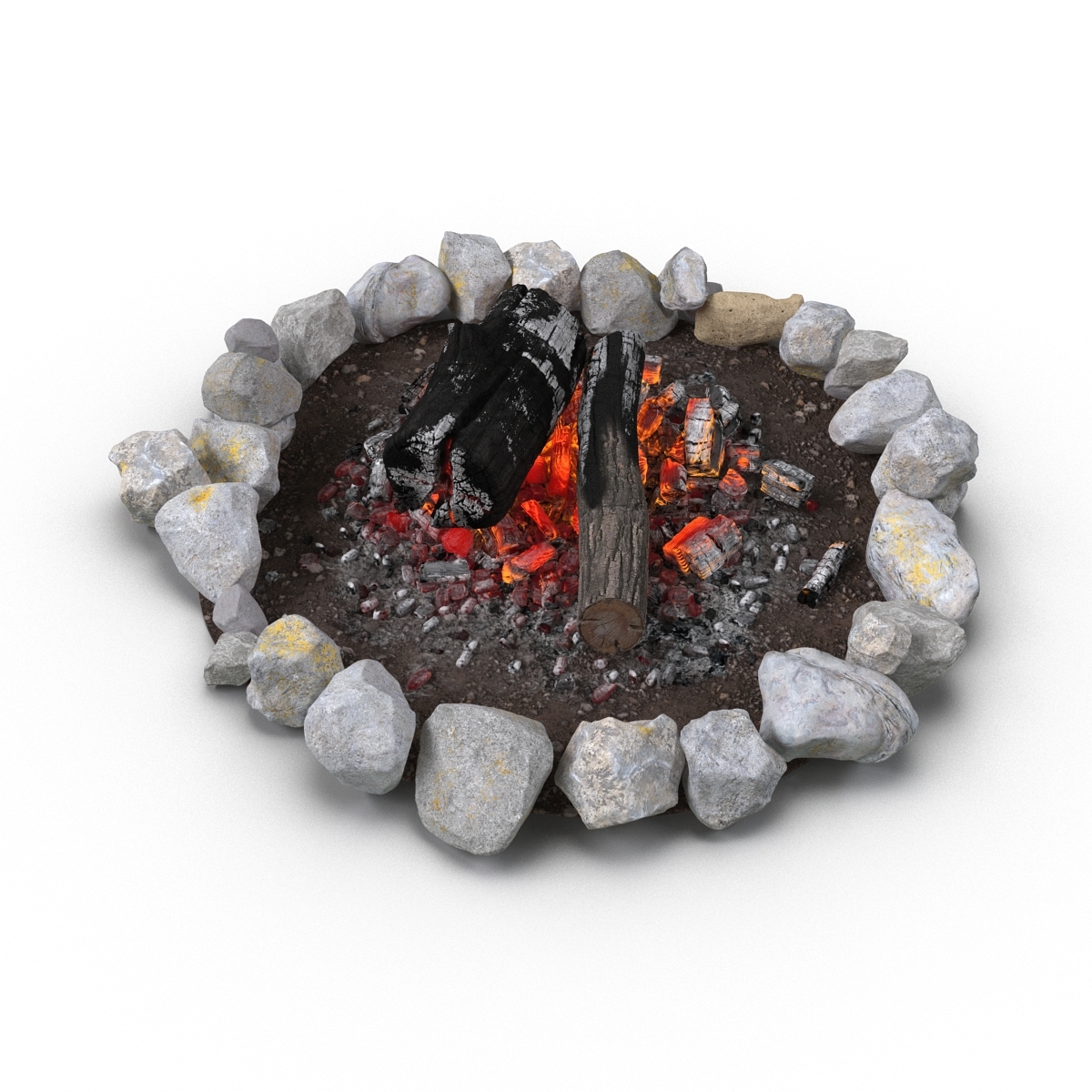 campfire pit 3d model