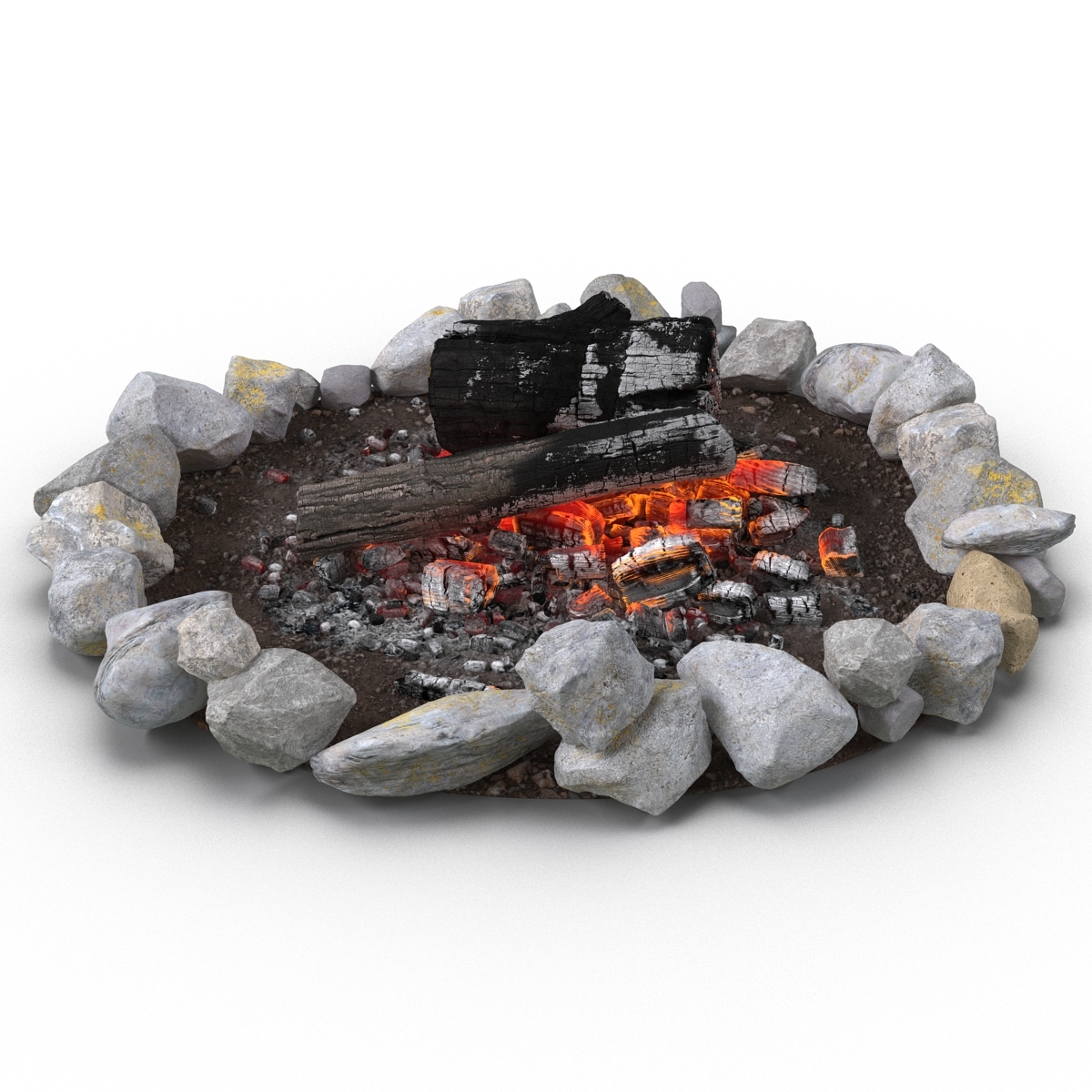 campfire pit 3d model