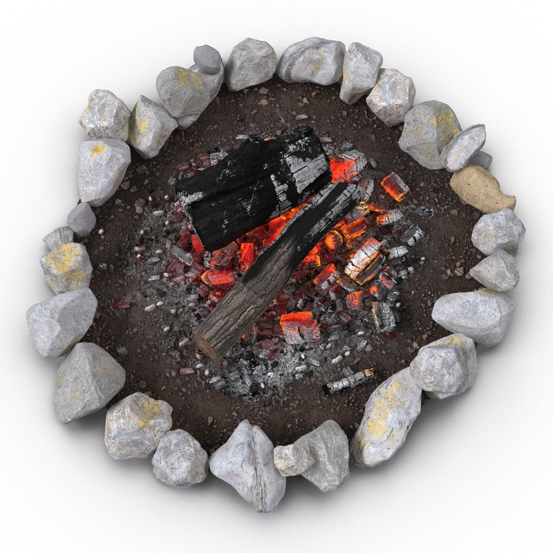 campfire pit 3d model