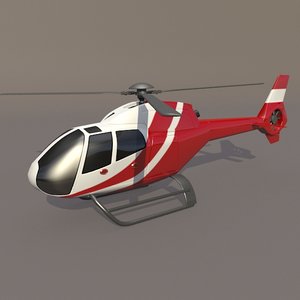 3d model eurocopter colibri ec-120b civil