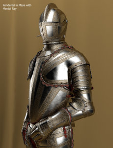 3d knight armor