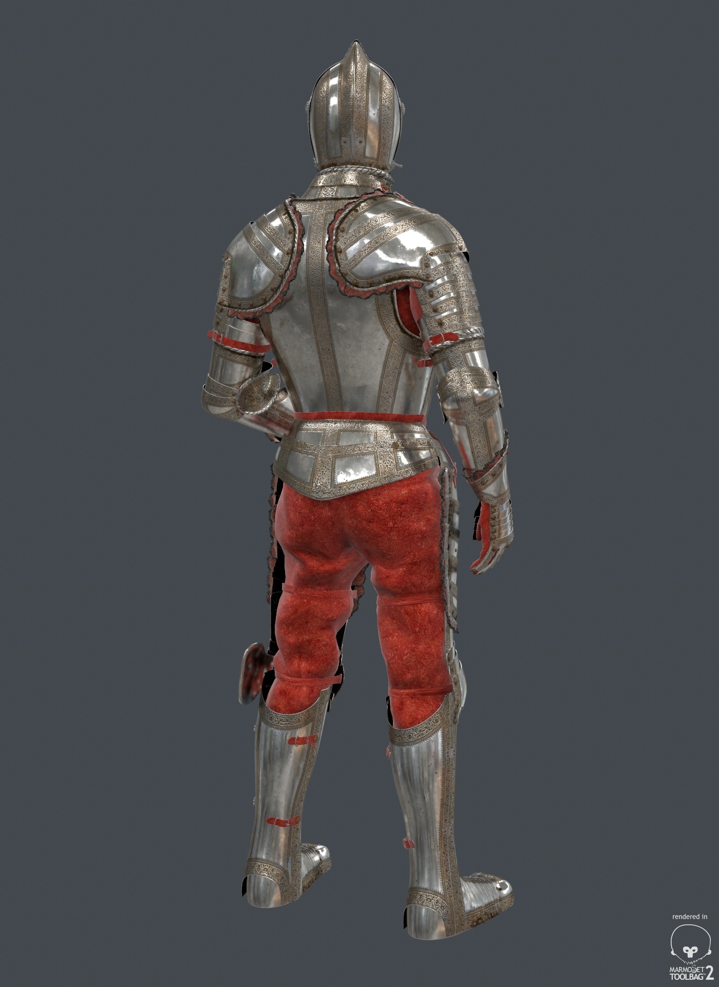 3d knight armor