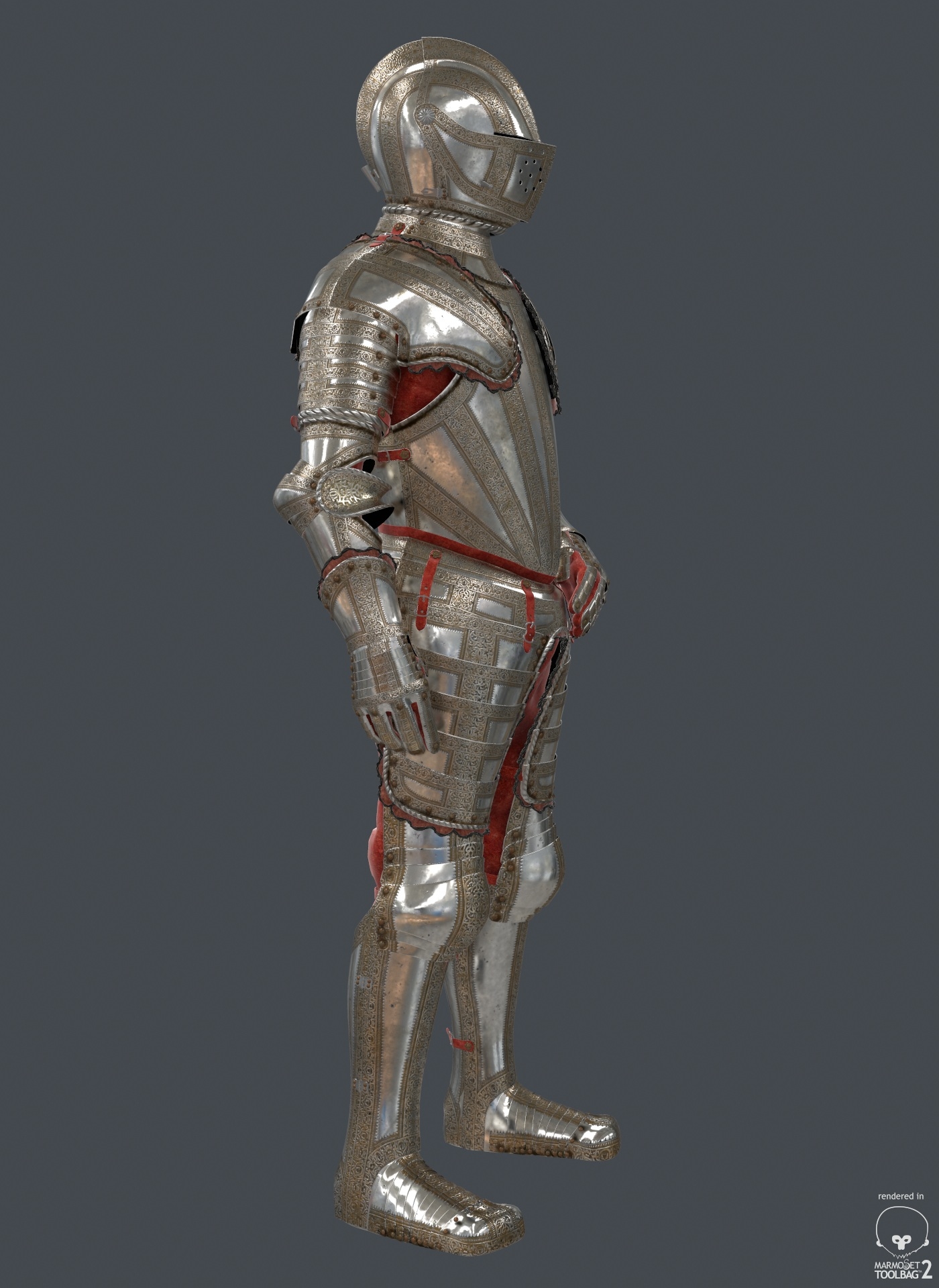 礼仪骑士盔甲3d模型