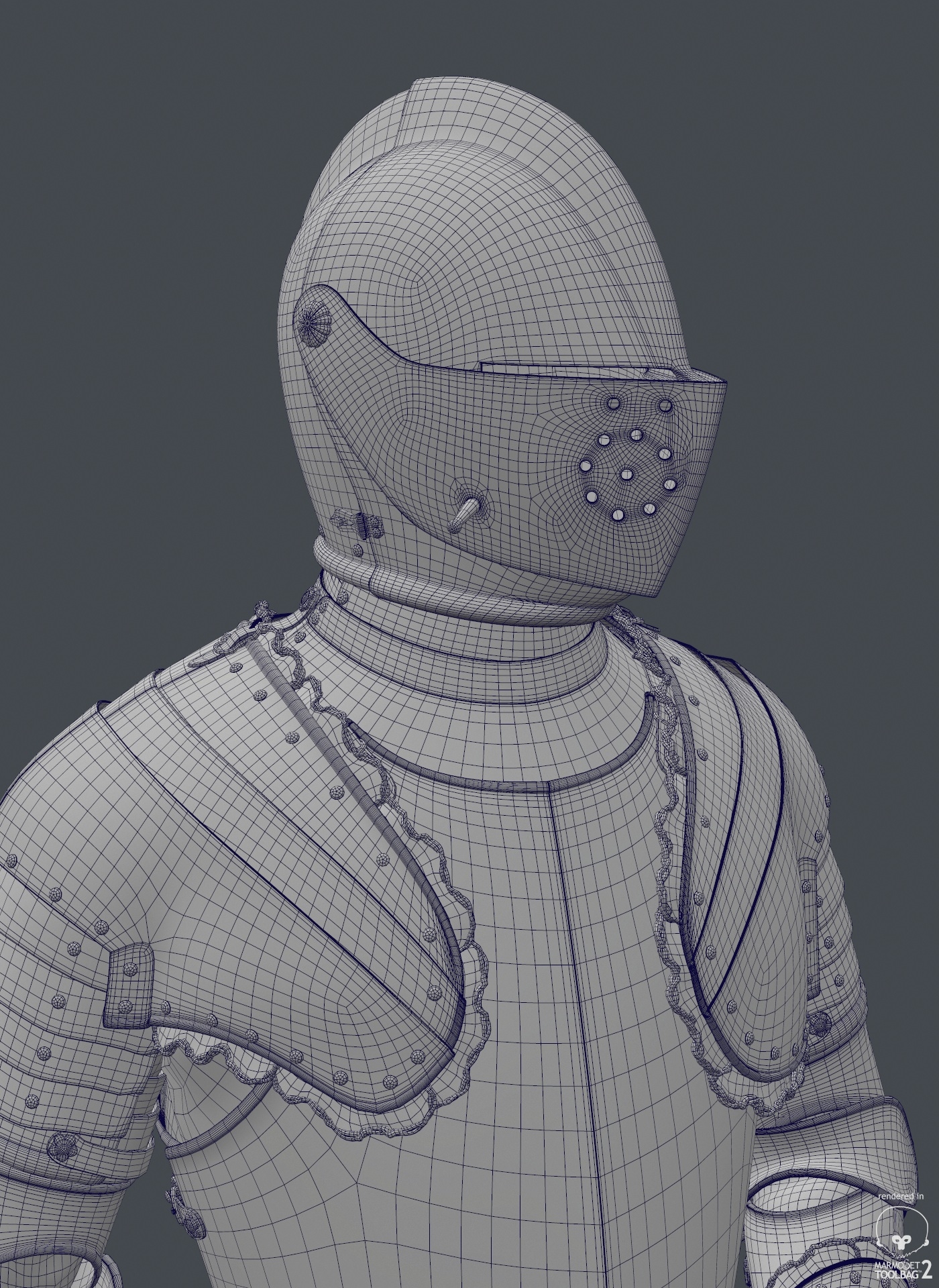 3d Knight Armor