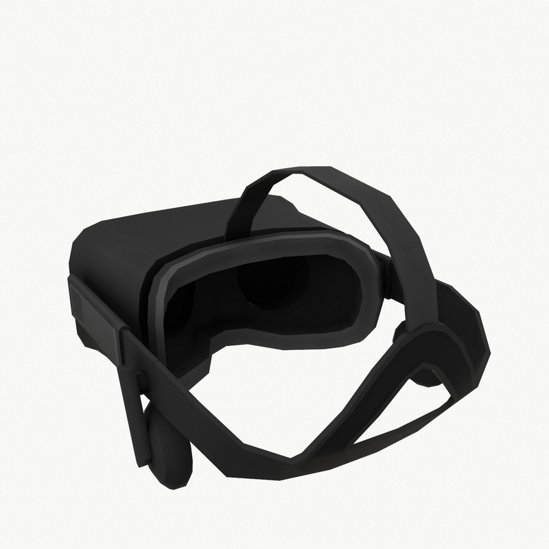 3d model of oculus rift headset