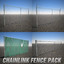 pack chainlink fence 3d model