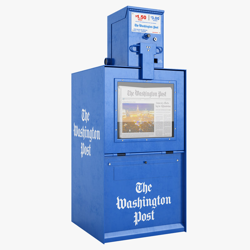 3d model newspaper box