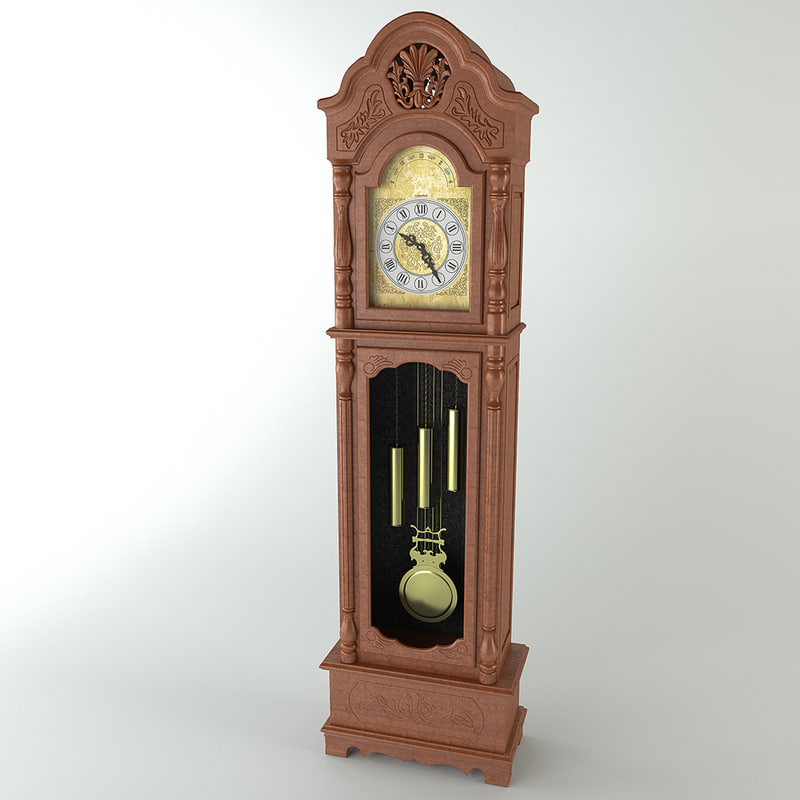 3d Model Clock Standing