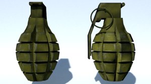 mk2 fragmentation grenade fbx