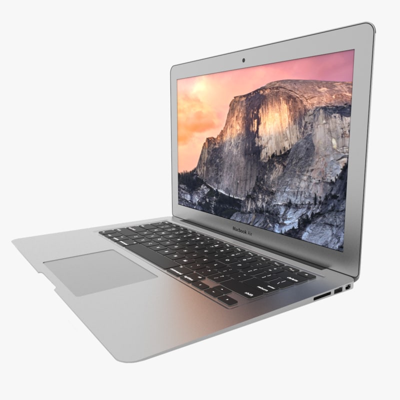 macbook air 13 inch 3d model