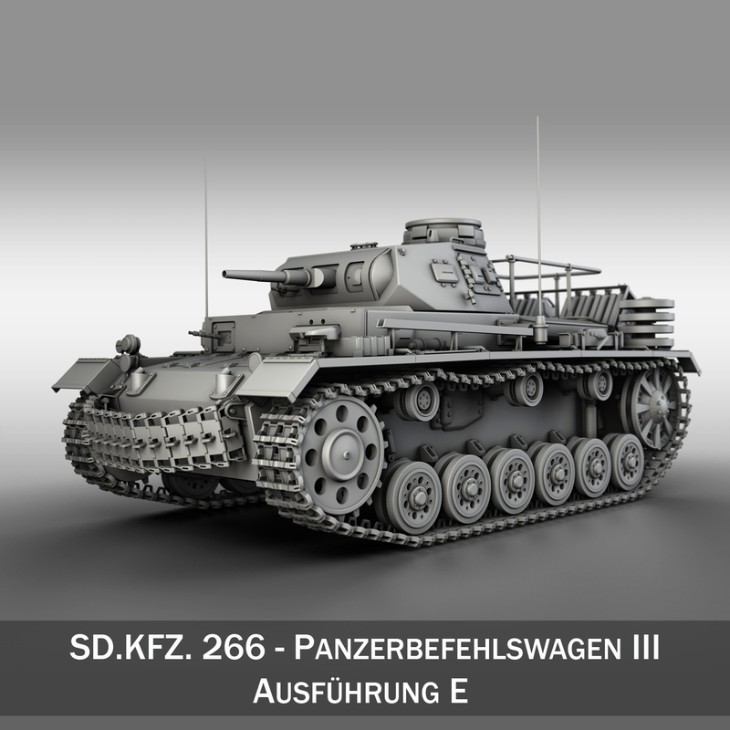 Sd Kfz 267 - 3d Obj