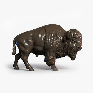 3d scan bison model