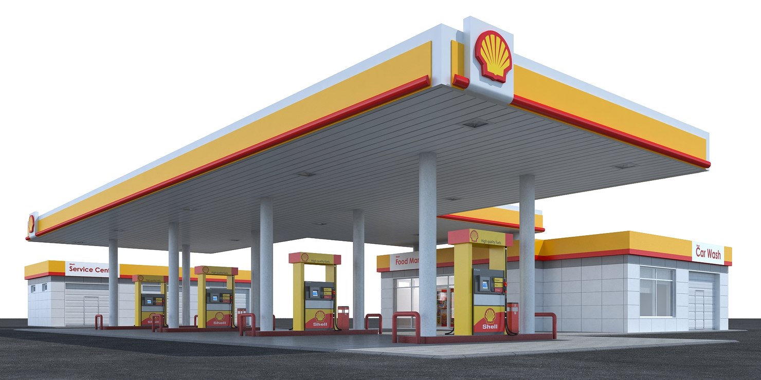 shell-gas-station-obj