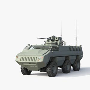 3d mbombe fighting vehicle model