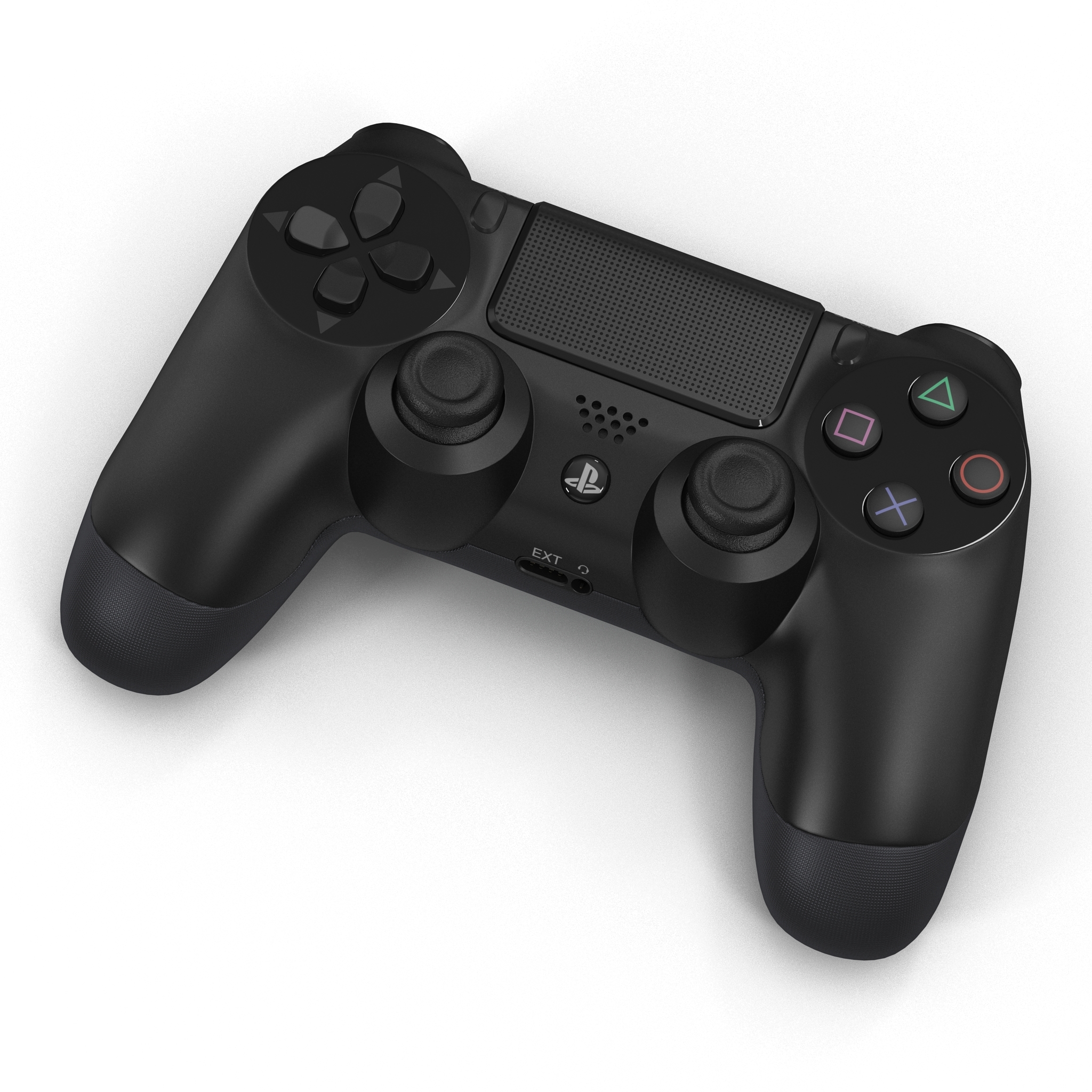 3d sony playstation 4 set model