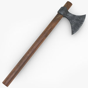 throwing axe vikings 3d max