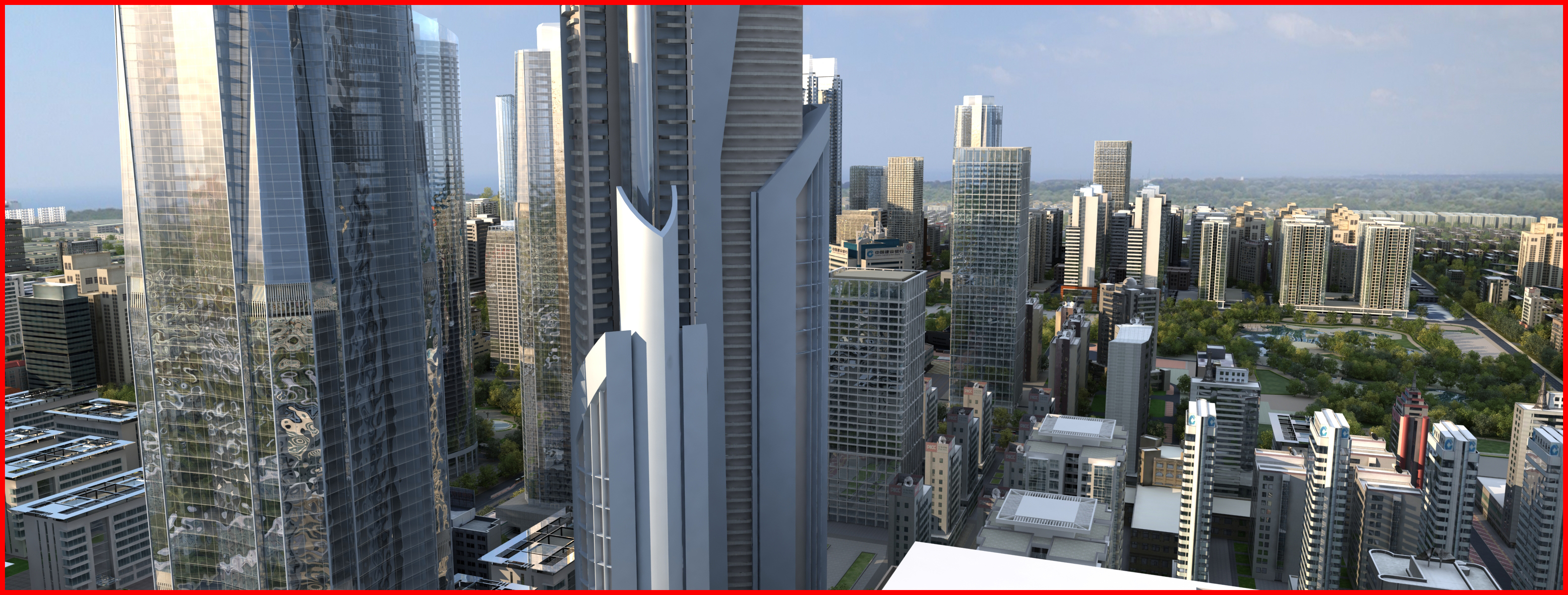 现代城市动画0043d模型