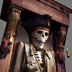 3d pirate skull model