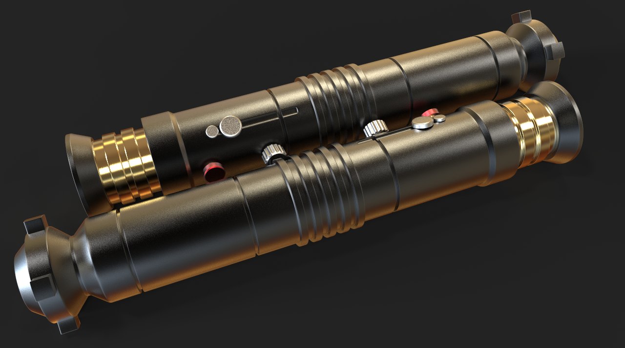 3d model of sith academy apprentice lightsaber