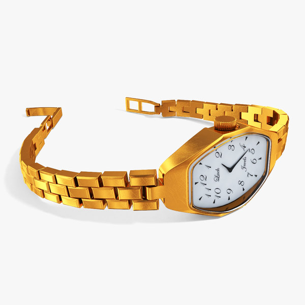 gold watch 3d max