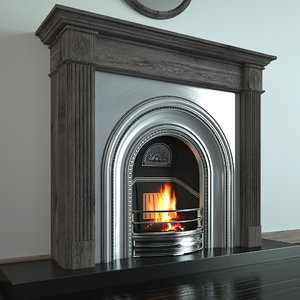fireplace classical 3d model